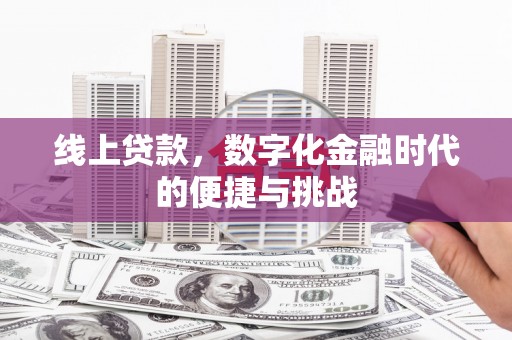 保税港区线上贷款，数字化金融时代的便捷与挑战