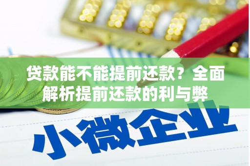保税港区贷款能不能提前还款？全面解析提前还款的利与弊