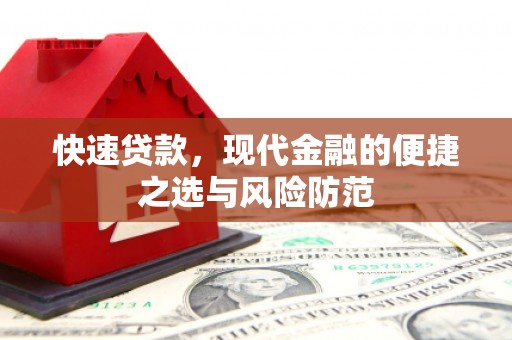 保税港区快速贷款，现代金融的便捷之选与风险防范