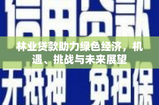 保税港区林业贷款助力绿色经济，机遇、挑战与未来展望