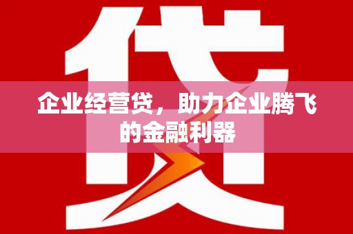 保税港区企业经营贷，助力企业腾飞的金融利器