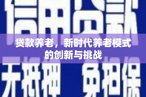 保税港区贷款养老，新时代养老模式的创新与挑战