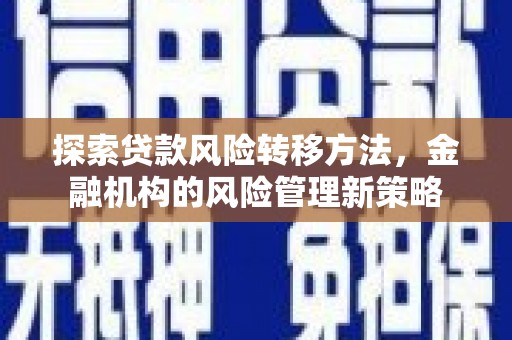 保税港区探索贷款风险转移方法，金融机构的风险管理新策略