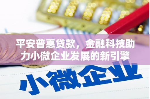 保税港区平安普惠贷款，金融科技助力小微企业发展的新引擎