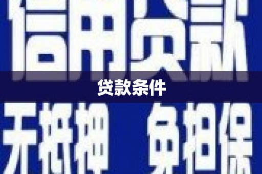 保税港区贷款条件