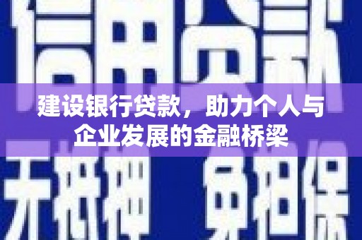 保税港区建设银行贷款，助力个人与企业发展的金融桥梁