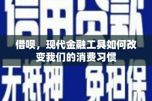 保税港区借呗，现代金融工具如何改变我们的消费习惯