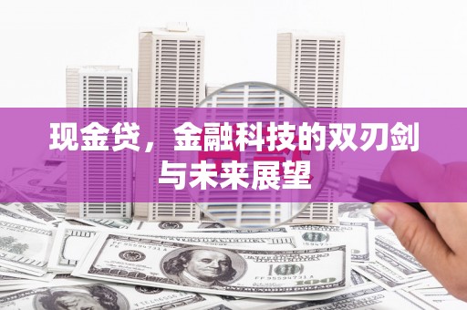保税港区现金贷，金融科技的双刃剑与未来展望