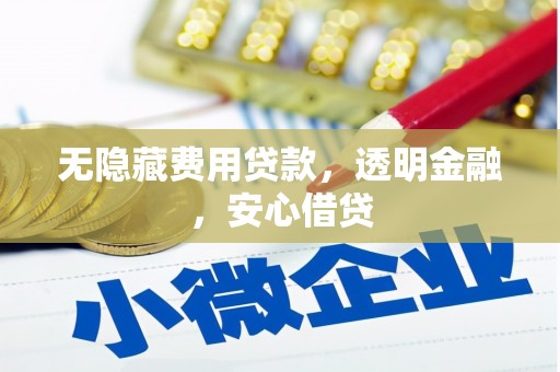 保税港区无隐藏费用贷款，透明金融，安心借贷