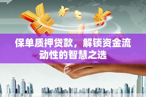 保税港区保单质押贷款，解锁资金流动性的智慧之选