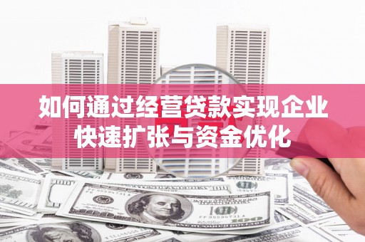 保税港区如何通过经营贷款实现企业快速扩张与资金优化