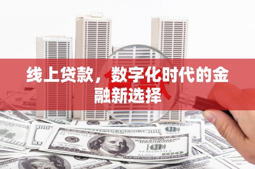 保税港区线上贷款，数字化时代的金融新选择