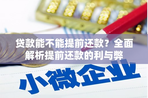 保税港区贷款能不能提前还款？全面解析提前还款的利与弊