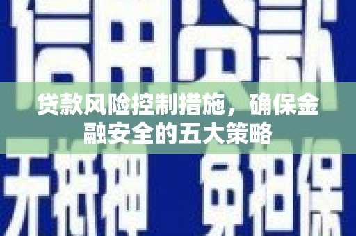 保税港区贷款风险控制措施，确保金融安全的五大策略