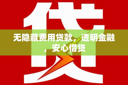保税港区无隐藏费用贷款，透明金融，安心借贷