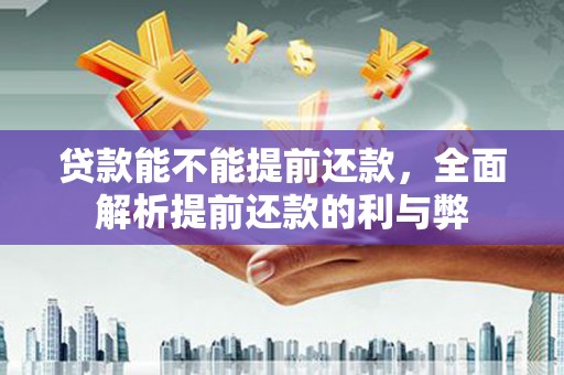 保税港区贷款能不能提前还款，全面解析提前还款的利与弊