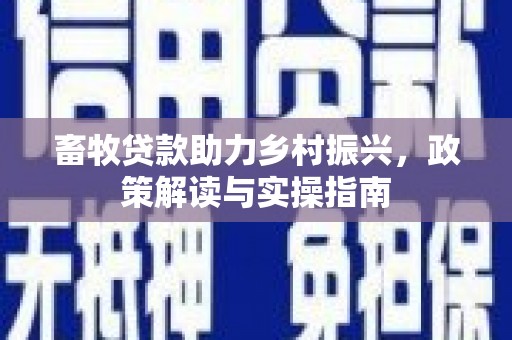 保税港区畜牧贷款助力乡村振兴，政策解读与实操指南