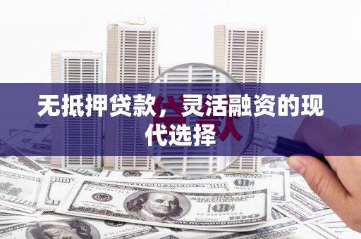 保税港区无抵押贷款，灵活融资的现代选择
