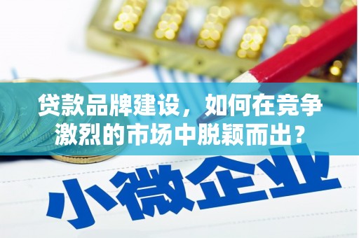 保税港区贷款品牌建设，如何在竞争激烈的市场中脱颖而出？