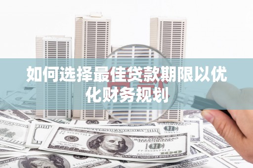 保税港区如何选择最佳贷款期限以优化财务规划