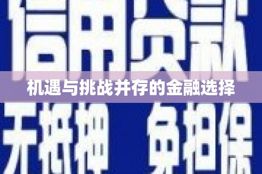 保税港区机遇与挑战并存的金融选择