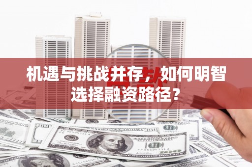 保税港区机遇与挑战并存，如何明智选择融资路径？