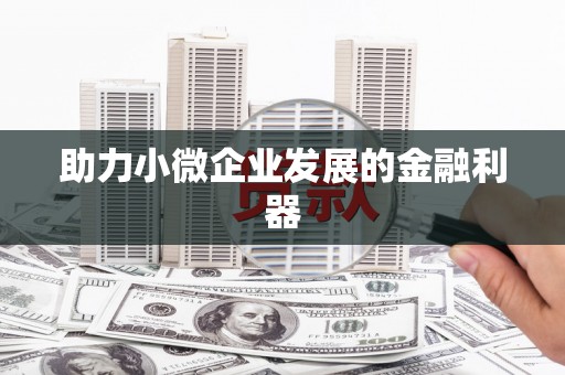 保税港区助力小微企业发展的金融利器
