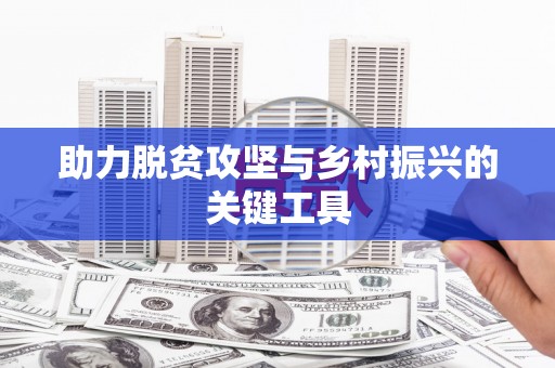 保税港区助力脱贫攻坚与乡村振兴的关键工具