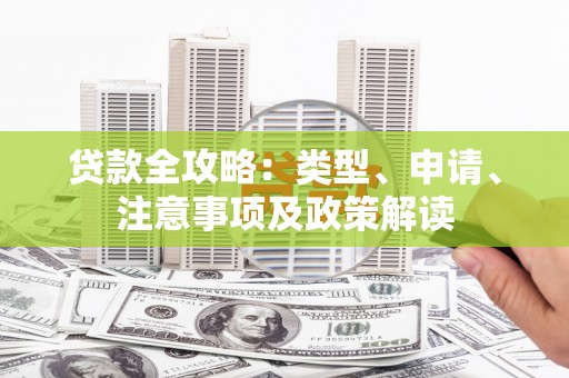 保税港区贷款全攻略：类型、申请、注意事项及政策解读