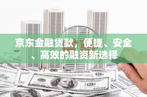 保税港区京东金融贷款，便捷、安全、高效的融资新选择